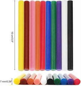 img 3 attached to 🌈 80-Piece Mini Colored Hot Glue Sticks: Variety of 10 Colors for DIY Crafts, Art Projects, Repairs, and Sealing (0.28"×3.9")