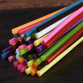 img 1 attached to 🌈 80-Piece Mini Colored Hot Glue Sticks: Variety of 10 Colors for DIY Crafts, Art Projects, Repairs, and Sealing (0.28"×3.9")