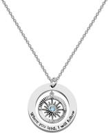 🌟 chooro mother daughter compass pendant necklace: a meaningful gift symbolizing unbreakable bond logo