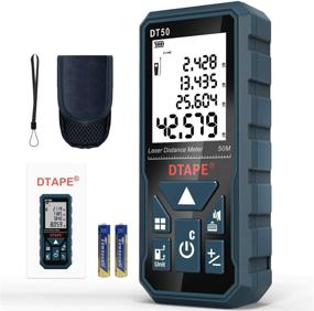 img 4 attached to 📏 DTAPE DT50 Laser Measure 165ft: Portable, 50M Distance Meter with Backlit LCD Display & IP54 Rating