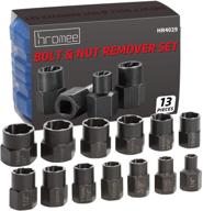 🛠️ набор для удаления гаек и болтов hromee impact bolt nut remover - 13 предметов для извлечения поврежденных болтов и гаек логотип