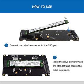 img 1 attached to 📁 M.2 SATA Enclosure with Case - B & M Key SSD Converter Adapter, SATA 3.0 2.5 Inch Card Support for M.2 SSD 2230 2242 2260 2280 Hard Drive (7mm Case)