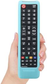 img 1 attached to 📺 SIKAI Shockproof Silicone Cover for Samsung BN59-01315A BN59-01199F AA59-00666A BN59-01301A TV Remote - Skin-Friendly, Washable, Anti-Lost with Remote Loop (Glow in Dark Blue)