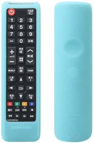 img 3 attached to 📺 SIKAI Shockproof Silicone Cover for Samsung BN59-01315A BN59-01199F AA59-00666A BN59-01301A TV Remote - Skin-Friendly, Washable, Anti-Lost with Remote Loop (Glow in Dark Blue)