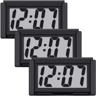 ⏰ frienda mini car dashboard clock: reliable timekeeping for vehicles - 3 piece set logo