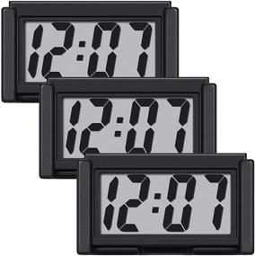 img 4 attached to ⏰ Frienda Mini Car Dashboard Clock: Reliable Timekeeping for Vehicles - 3 Piece Set