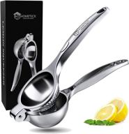 🍋 hometeck manual lemon squeezer: sturdy and durable citrus press juicer logo