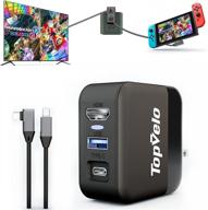 🔌 portable replacement switch dock charger adapter for oled nintendo switch - hdmi ac adapter with usb 3.0 port and type-c power cord - switch tv docking station, original dock set compatible logo