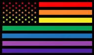 rainbow flag pride bumper sticker logo