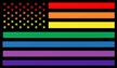 rainbow flag pride bumper sticker logo