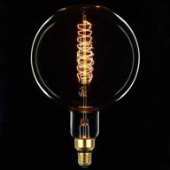 💡 g200 vintage incandescent 60w light bulb - tianfan giant edison bulb spiral filament 110/130v e26 big size logo