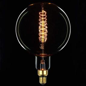 img 4 attached to 💡 G200 Vintage Incandescent 60W Light Bulb - TIANFAN Giant Edison Bulb Spiral Filament 110/130V E26 Big Size