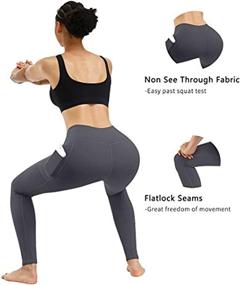 img 1 attached to 👖 Fengbay 2 Pack High Waist Yoga Pants: Tummy Control Workout Leggings with Pockets & 4 Way Stretch