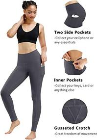 img 2 attached to 👖 Fengbay 2 Pack High Waist Yoga Pants: Tummy Control Workout Leggings with Pockets & 4 Way Stretch