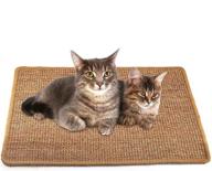 🐱 liyahog cat scratcher mat (23.6 x 15.7 inch) - natural sisal scratching pad, anti-slip cat scratch rug for grinding claws & protecting furniture - cat sleeping carpet logo