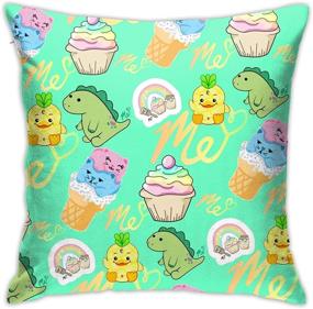 img 1 attached to Moriah-Elizabeth-Me Merch 8 Square Pillowcase for Sofa, Bed, and 🛋️ Living Room Decor, 18x18 Inch Throw Pillow with Home Decoration Design