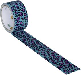 img 2 attached to 🦆 Duck Brand 281518 Blue Leopard Printed Duct Tape, 1.88 Inches x 10 Yards – Single Roll