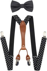 img 4 attached to 💼 JAIFEI Elastic Wedding Men's Accessories: Suspenders, Bowtie, Ties, Cummerbunds & Pocket Squares