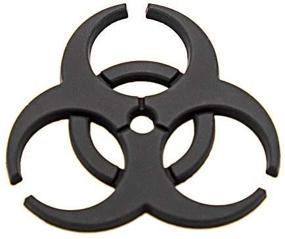 img 2 attached to 🦠 CARRUN 2X 3D Resident Evil Metal Badge Car Logo Protection Umbrella - Unique Biochemical Modification Emblem for Car & Motorcycle (Black)