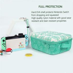 img 3 attached to Nintendo Switch OLED Carrying Case - Storage & Travel Case for Complete System, Games & Accessories - Cute Kawaii Design for Girls and Boys by Arttodo