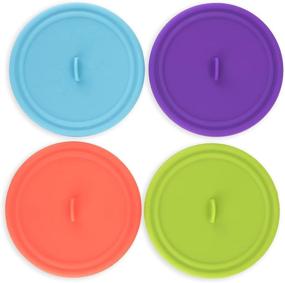 img 4 attached to 🍷 Multicolor Silicone True Wine Glass Covers - Perfect for Cocktails & Beers