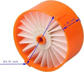 img 2 attached to 🔍 Заменительные фильтры LANROON BSV2020 - Совместимы с безпроводным палочным пылесосом Black Decker BSV2020G и BSV2020P Powerseries Extreme, набор из 6 штук