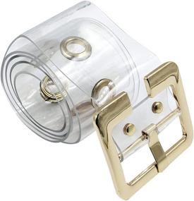 img 4 attached to Fashion Holographic Transparent Buckle Waistband Women's Accessories for Belts