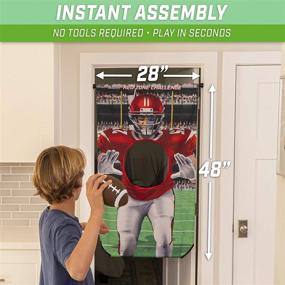 img 3 attached to 🏈 Enhanced GoSports Football & Baseball Toss Games for Football Red Zone Challenge or Baseball Pro Pitch Challenge – Select Backyard Toss or Door Hang Targets