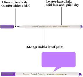 img 1 attached to 24 Ярких Акриловых Фломастера - Мелкие Металлические Маркеры для Бумаги, Стекла, Дерева, Ткани, Керамики - Идеально подходят для Пасхальных Яиц, Хэллоуина Тыквы, Рождественских Карт - Расходные материалы для рукоделия для взрослых и детей.