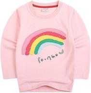 rainbow summer girls' clothing: sooxiwood 🌈 t shirt sleeve tops, tees & blouses logo