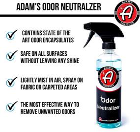 img 3 attached to 🚗 Adam's Odor Neutralizer - Fresh Scent (Original), 16 fl. oz Car Air Freshener Spray for Removing Harmful Odors in Car Interior, Leather, Carpet, Upholstery & Pet Odors