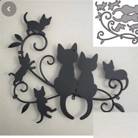 img 2 attached to 🐱 SunnyKids Cats Metal Cutting Die Cuts: Create Beautiful DIY Crafts with Cats on Branches Stencils