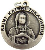 catholic tekakwitha pendant religious jewelry logo