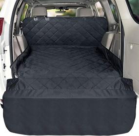 img 4 attached to 🐾 Veckle Waterproof SUV Cargo Liner - Nonslip Dog Cargo Cover & Seat Protector for SUVs, Sedans, Vans - Scratchproof Mat