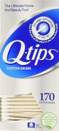 q-tips cotton swabs 170 count (pack of 3): versatile and value-packed! logo