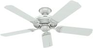 🌬️ hunter sea air 52-inch white indoor/outdoor ceiling fan with pull chain control logo