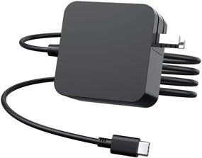 img 4 attached to 💻 65W USB-C Laptop Charger for Dell XPS 12 9250, 13 9380 9370 9365 9360 9350 Latitude 5175 5285 5290 5480 7370 7280 7480 7275 7490 7390 2-in-1 Chromebook 3100 3400 Precision 3540 3550 AC Power Adapter - High-Quality Charging Solution