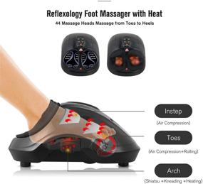 img 1 attached to Relieve Foot Pain and Relax with FIT KING Shiatsu Foot Massager Machine FT-001F