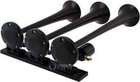 img 2 attached to Vixen Horns Truck/Car/Semi Train Horn Kit - Complete Onboard System with 150psi Air Compressor, 1 Gallon Tank, and 3 Trumpets. Extreme Loud dB. Perfect Fit for Pickup, Jeep, RV, SUV - 12v VXO8210/3118B