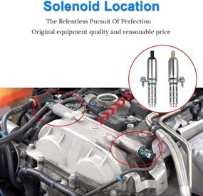 img 2 attached to WMPHE Solenoid Valve Chevy, Buick, Cadillac, GMC: 2.0L 2.5L Intake & Exhaust Camshaft VCT Solenoid 12662736 & 12662737 Replacement