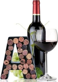 img 4 attached to 🔒 Effortless memorabilia preservation: Made Easy Kit Metal Letter Wine Cork Keepsake Saver & Holder Monogram (Letter A, Small) + Free Wall Mount Kit A-Z