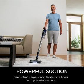 img 3 attached to 🦈 Shark IX141 Pet Cordless Stick Vacuum, XL Dust Cup, LED Headlights, Removable Handheld, Crevice Tool &amp; Pet Multi-Tool, 40-minute Runtime, Grey/Iris
