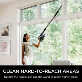 img 1 attached to 🦈 Shark IX141 Pet Cordless Stick Vacuum, XL Dust Cup, LED Headlights, Removable Handheld, Crevice Tool &amp; Pet Multi-Tool, 40-minute Runtime, Grey/Iris