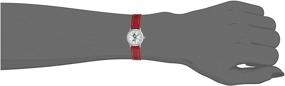 img 2 attached to 🕚 Disney Women's Minnie Mouse Watch - White Dial with Red Strap - MN1023