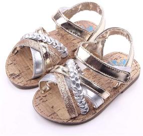 img 4 attached to Meckior Sandals Non Slip Outdoor Princess Apparel & Accessories Baby Girls