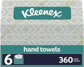 img 4 attached to 🧻 Kleenex Hand Towels, Single-Use Disposable Paper Towels - 6 Boxes, 60 Towels Per Box (360 Towels Total)