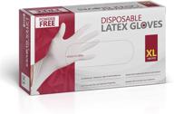 🧤 powder free general purpose latex gloves - box of 100 (extra large) logo