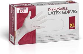 img 4 attached to 🧤 Powder Free General Purpose Latex Gloves - Box of 100 (Extra Large)