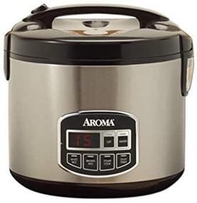 img 1 attached to 🍚 Efficient Aroma ARC-960SB 10-Cup Sensor Logic Rice Cooker &amp; Food Steamer: Simplified Cooking at its Best