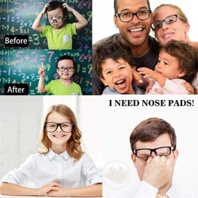 img 3 attached to 12 Pairs of Stick-on Silicone Nose Pads for Eyeglasses, Sunglasses, and Glasses - Anti-Slip Soft Adhesive Nose Pads for Kids and Adults